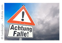 falle achtung